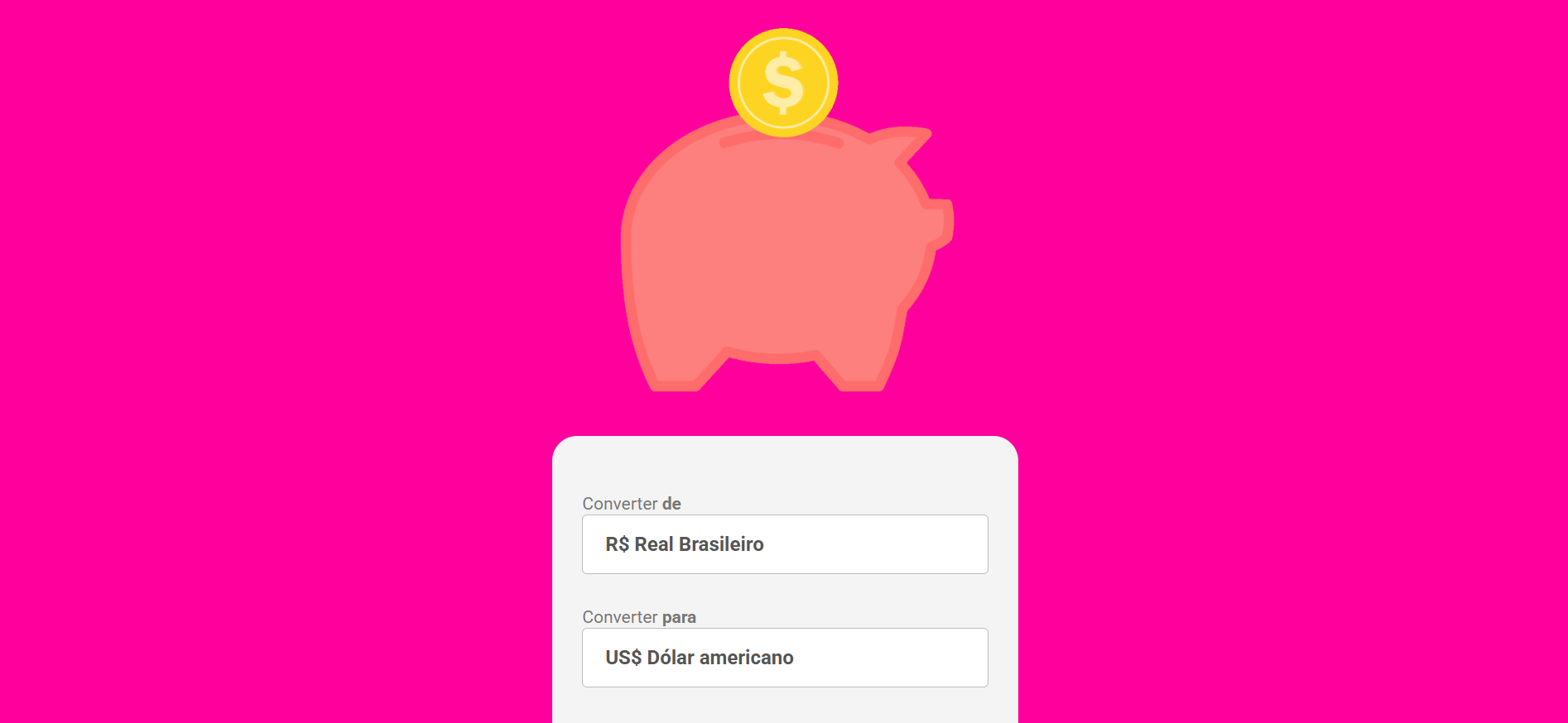 projeto conversor de moedas