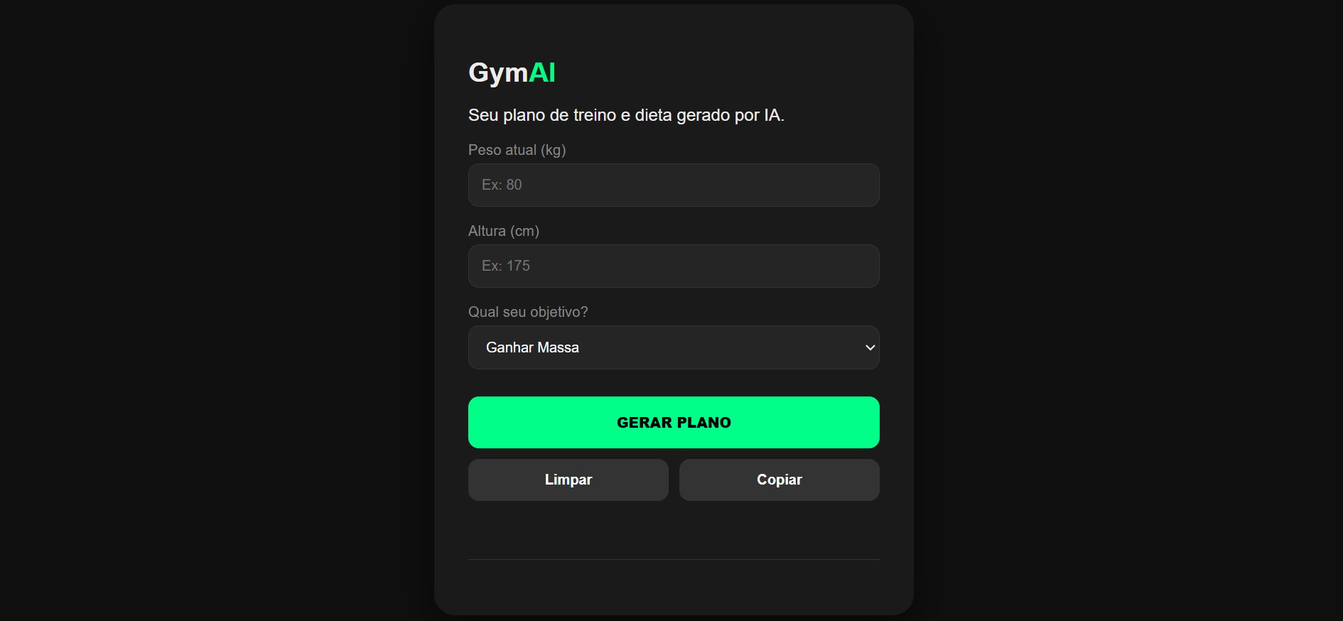 projeto css gerador com IA